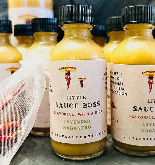 Bottles, labeled by hand